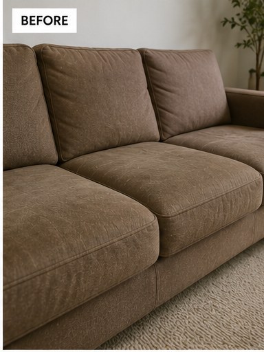 Sofa · 3-seter — før / before